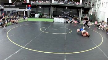 110 lbs Kynlie Keffer, Indiana vs Addison St George, Missouri