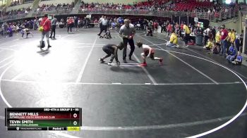 95 lbs Champ. Round 1 - Bennett Mills, Sutherland Youth Wrestling Club vs Tevin Smith, Sherman Challengers