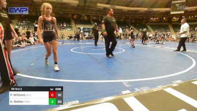 80 lbs Rr Rnd 3 - Paityn McCann, Green Country Outlaws vs Tory Rice, Oklahoma Supergirls