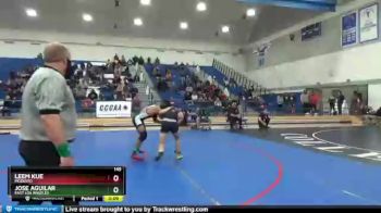 149 lbs Cons. Round 2 - Jose Aguilar, East Los Angeles vs Leem Kue, Modesto