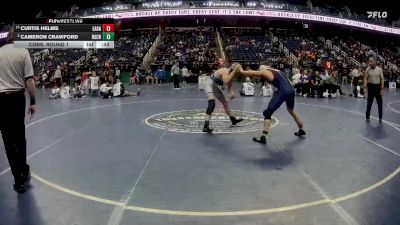 2A 144 lbs Cons. Round 1 - Curtis Helms, East Gaston vs Cameron Crawford, Rutherfordton-Spindale Central High School