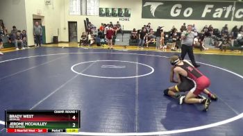 120 lbs Champ. Round 1 - Brady West, Deshler vs Jerome Mccaulley, Mae Jemison