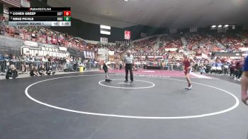 138 lbs Champ. Round 1 - Cohen Greep, Carbondale-Santa Fe Trail HS vs Kruz Pickle, Frontenac HS
