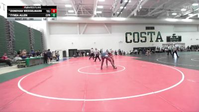 285 lbs 5th Place Match - Tynea Allen, Cypress vs Donovan Wesselmann, Yorba Linda