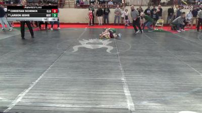 80_B lbs Round Of 64 - Christian Schenck, Clearfield vs Larson Jeske, North Star