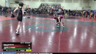 90 lbs Round 2 - Mya Guyette, Waupaca vs Abrielle Pardi, STMA