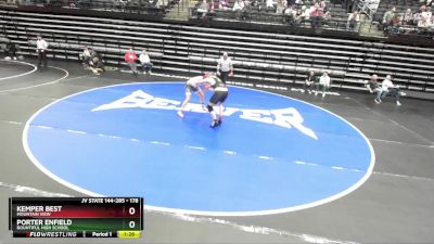 178 lbs Champ. Round 2 - Kemper Best, Mountain View vs Porter Enfield, Bountiful High School