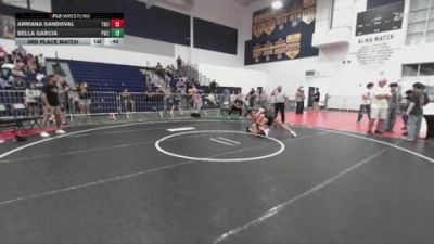 115 lbs 3rd Place Match - Bella Garcia, Pounders Wrestling Club vs Arriana Sandoval, Threshold Wrestling Club
