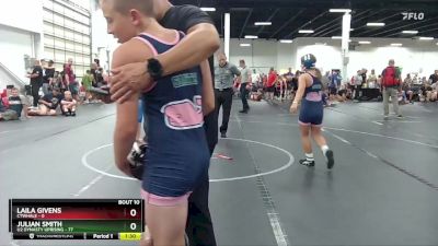 110 lbs Round 4 (6 Team) - Julian Smith, U2 Dynasty Uprising vs Laila Givens, CTWHALE