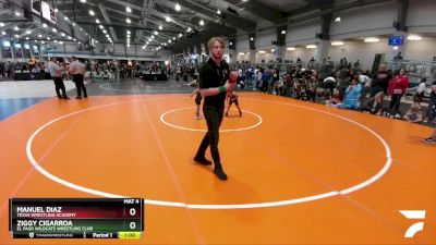 52 lbs Champ. Round 1 - Manuel Diaz, Texas Wrestling Academy vs Ziggy Cigarroa, El Paso Wildcats Wrestling Club