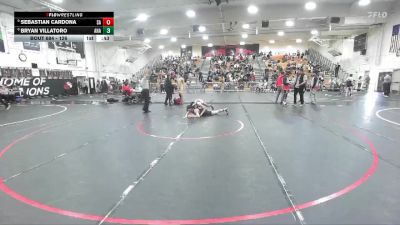 126 lbs 7th Place Match - Sebastian Cardona, Santa Ana vs Bryan Villatoro, Anaheim