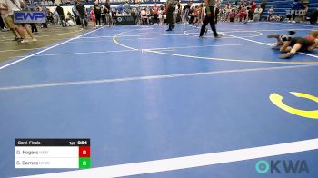 61 lbs Semifinal - Drake Rogers, Weatherford Youth Wrestling vs Sawyer Barnes, Newcastle Youth Wrestling