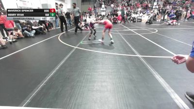 64 lbs Quarterfinal - Maverick Spencer, Keystone Kids Wrestling Club vs Henry Ryan, Raw Wrestling Club