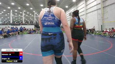207 lbs Sandra Takara, Nebraska vs Vivianna Scott, Oregon