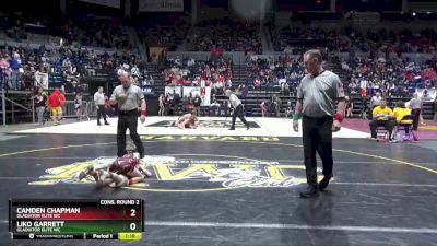 60 lbs Cons. Round 2 - Camden Chapman, Gladiator Elite WC vs Liko Garrett, Gladiator Elite WC