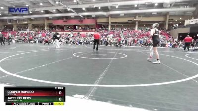 84 lbs Champ. Round 1 - Jayce Folkers, Ironhawk vs Cooper Romero, WTC