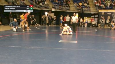 103 lbs Consy 1 - Cristiano Pacheco, Bellefonte vs Drew Young, Saegertown
