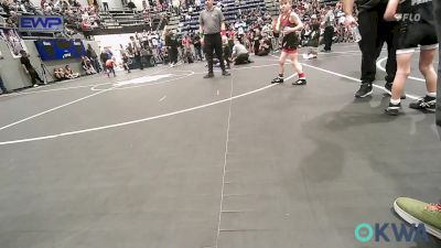 55 lbs Consi Of 4 - Kase Hood, Weatherford Youth Wrestling vs Michael Holloway, Choctaw Ironman Youth Wrestling