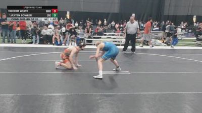 144 lbs Champ. Rd Of 32 - Jaxten Bowler, Champions Wrestling Club vs Vincent White, Big Red Wrestling Club