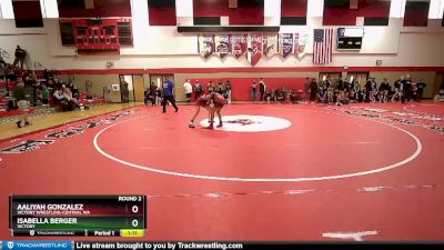 95-103 lbs Round 2 - Isabella Berger, Victory vs Aaliyah Gonzalez, Victory Wrestling-Central WA