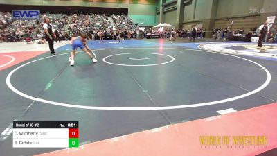 96 lbs Consi Of 16 #2 - Cale Wimberly, Canes Wrestling Club vs Brody Gohde, Summit Wrestling Club
