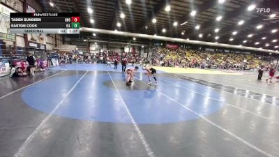 105 lbs Semifinal - Taden Sundeen, Glasgow Wrestling Club vs Easton Cook, Ellendale-Edgeley-Kulm