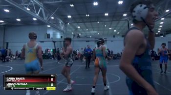 132 lbs Round 9 (10 Team) - Gabby Baker, Barn Bros vs Logan Alfalla, Pro X