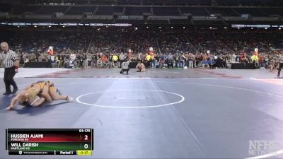 D1-175 lbs Cons. Round 1 - Will Darish, Hartland HS vs Hussien Ajami, Fordson HS