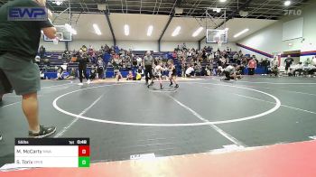 55 lbs 3rd Place - Michael McCarty, Morris Wrestling Association vs Salyer Torix, Sperry Wrestling Club