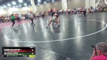 150 lbs Round 1 (6 Team) - Corbin McCartney, Carolina Exteme Black vs Brandon Lopez, Head Hunters Wrestling Club