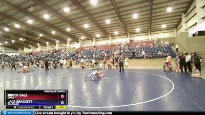 70 lbs 5th Place Match - Brock Gale, Idaho vs Jace Brackett, Colorado