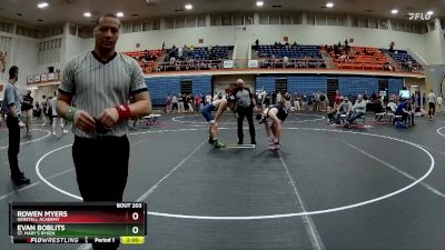 150 lbs Quarterfinal - Evan Boblits, St. Mary`s Ryken vs Rowen Myers, Gerstell Academy
