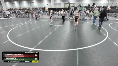 86 lbs Cons. Round 2 - Keynu Neiswender, Palmyra Youth Wrestling Club vs Liam Haines, Willard Youth Wrestling Club