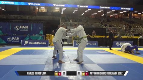 Antonio Ricardo Ferreira De Souz vs Carlos Diego P Lima 2025 Pan Jiu Jitsu IBJJF Championship