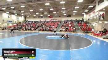 125 lbs Quarterfinal - Quade Smith, Chadron State vs Christian Lopez, Colorado School Of Mines