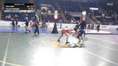 113 lbs Consi Of 8 #2 - Zac Faria, North Attleborough vs Dylan Letendre, Bristol-Plymouth