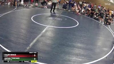 85 lbs Cons. Round 3 - Sophia Toscano, RED WAVE WC vs Tyler Grace, DCWA