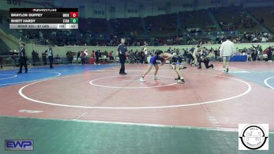 87 lbs Consi Of 4 - Braylon Duffey, Broken Arrow vs Rhett Hardy, Standfast