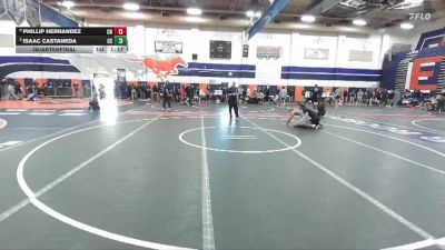 120 lbs Quarterfinal - Isaac Castaneda, Canyon Springs vs Phillip Hernandez, Clovis North