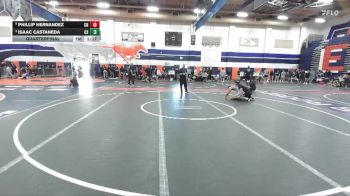120 lbs Quarterfinal - Isaac Castaneda, Canyon Springs vs Phillip Hernandez, Clovis North