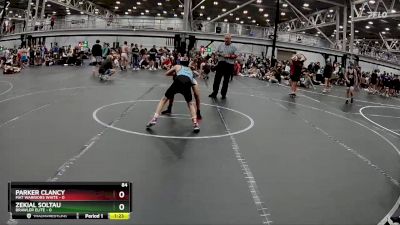 84 lbs Placement (4 Team) - Parker Clancy, Mat Warriors White vs Zekial Soltau, Brawler Elite