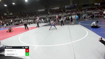 116 lbs Consi Of 4 - Xzavier Romero, Pueblo West Storm vs Jaxon Bohlander, Eads Jr Olympic