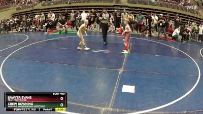 64 lbs Semifinal - Sawyer Evans, Team Prestige WC vs Crew Downing, Wyoming Underground Wrestling