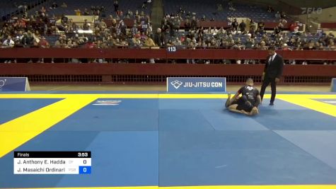 Jeffrey Anthony E. Haddad vs Justin Masaichi Ordinario 2024 Pan IBJJF Jiu-Jitsu No-Gi Championship