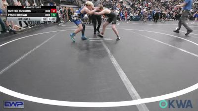 131 lbs Rr Rnd 1 - Hunter Roberts, Cushing vs Tyson Brown, Choctaw Ironman Youth Wrestling