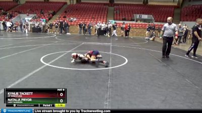 60 lbs Round 3 - Natalia Pryor, Lady Rangers vs Kynlie Tackett, CP Wrestling