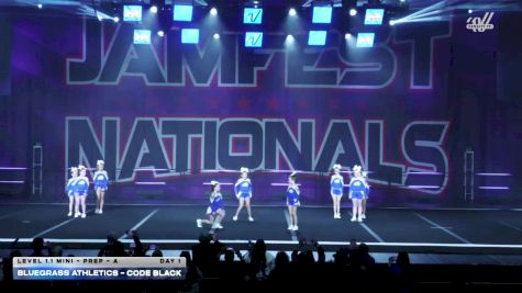 Bluegrass Athletics - Code Black [2026 L1.1 Mini - PREP - A DAY 1] 2026 JAMfest Cheer Super Nationals