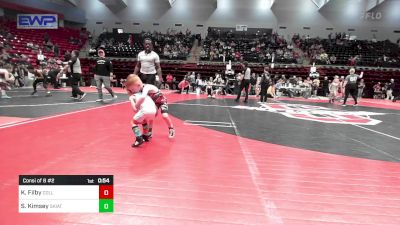 35 lbs Consi Of 8 #2 - Karsyn Filby, Collinsville Cardinal Youth Wrestling vs Samuel Kimsey, Skiatook Youth Wrestling