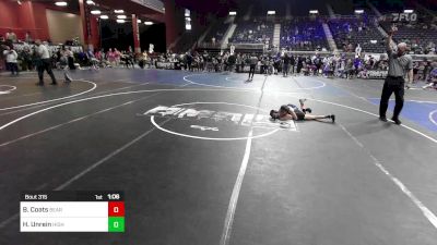 70 lbs Rr Rnd 3 - Brody Coats, Bear Cave vs Hayden Unrein, High Plains Thunder