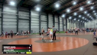 164 lbs Finals (8 Team) - Brooks Zino, Combat Athletics Girls vs Serinity Kinsel, Team Ohio Scarlet